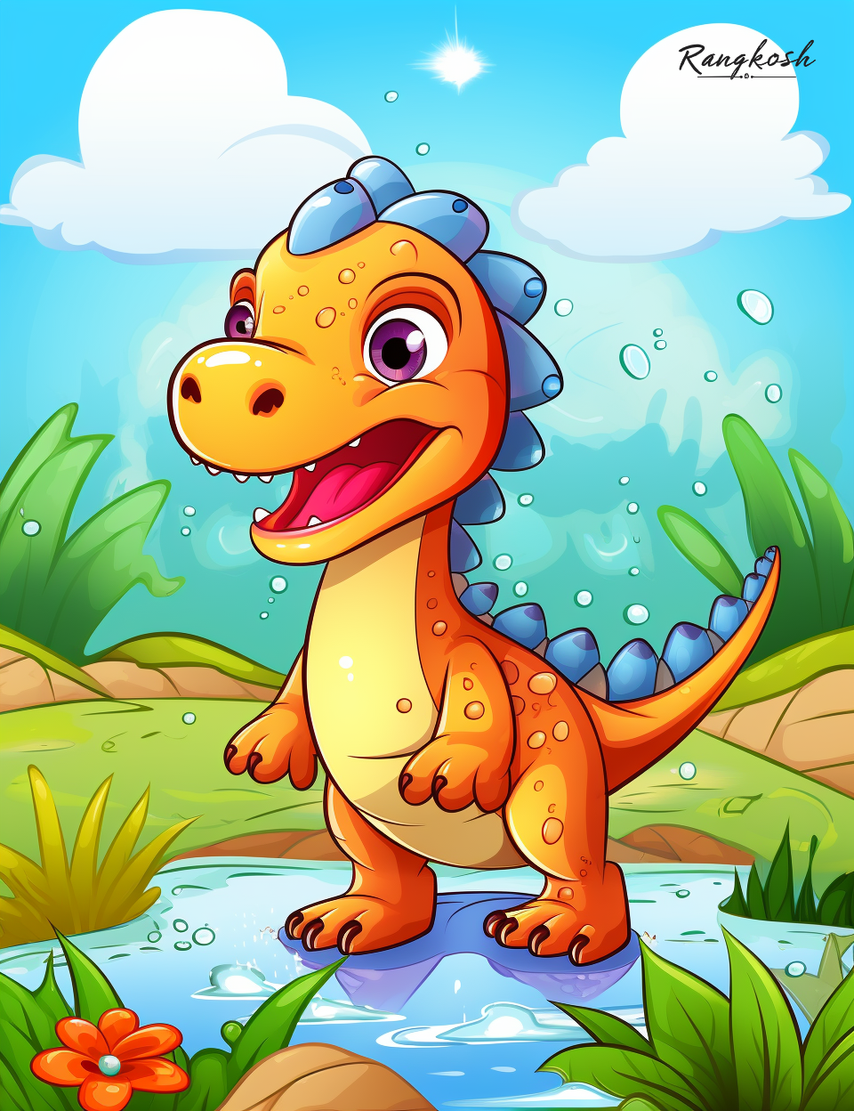 Dinosaur Dreamland - Printable Coloring Book 🖨️