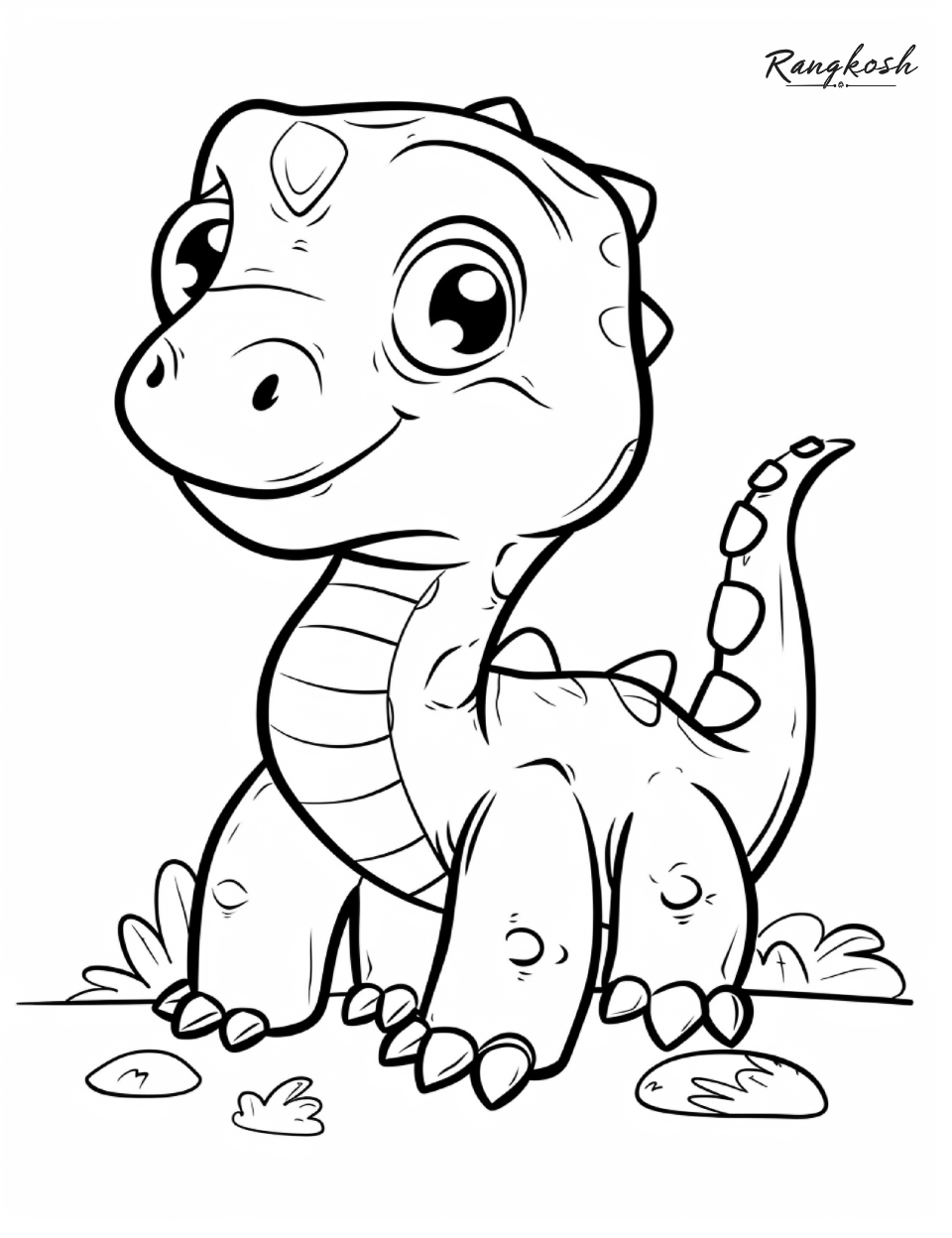 Dinosaur Dreamland - Printable Coloring Book 🖨️
