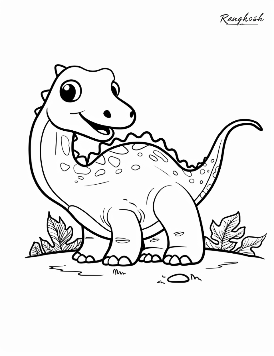 Dinosaur Dreamland - Printable Coloring Book 🖨️