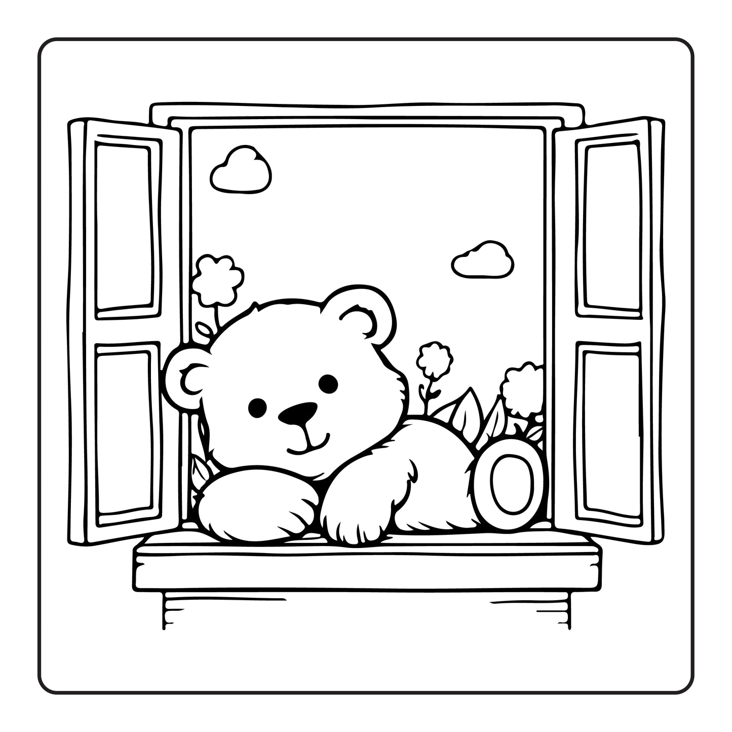 Joyful Little Friends - Printable Coloring Book