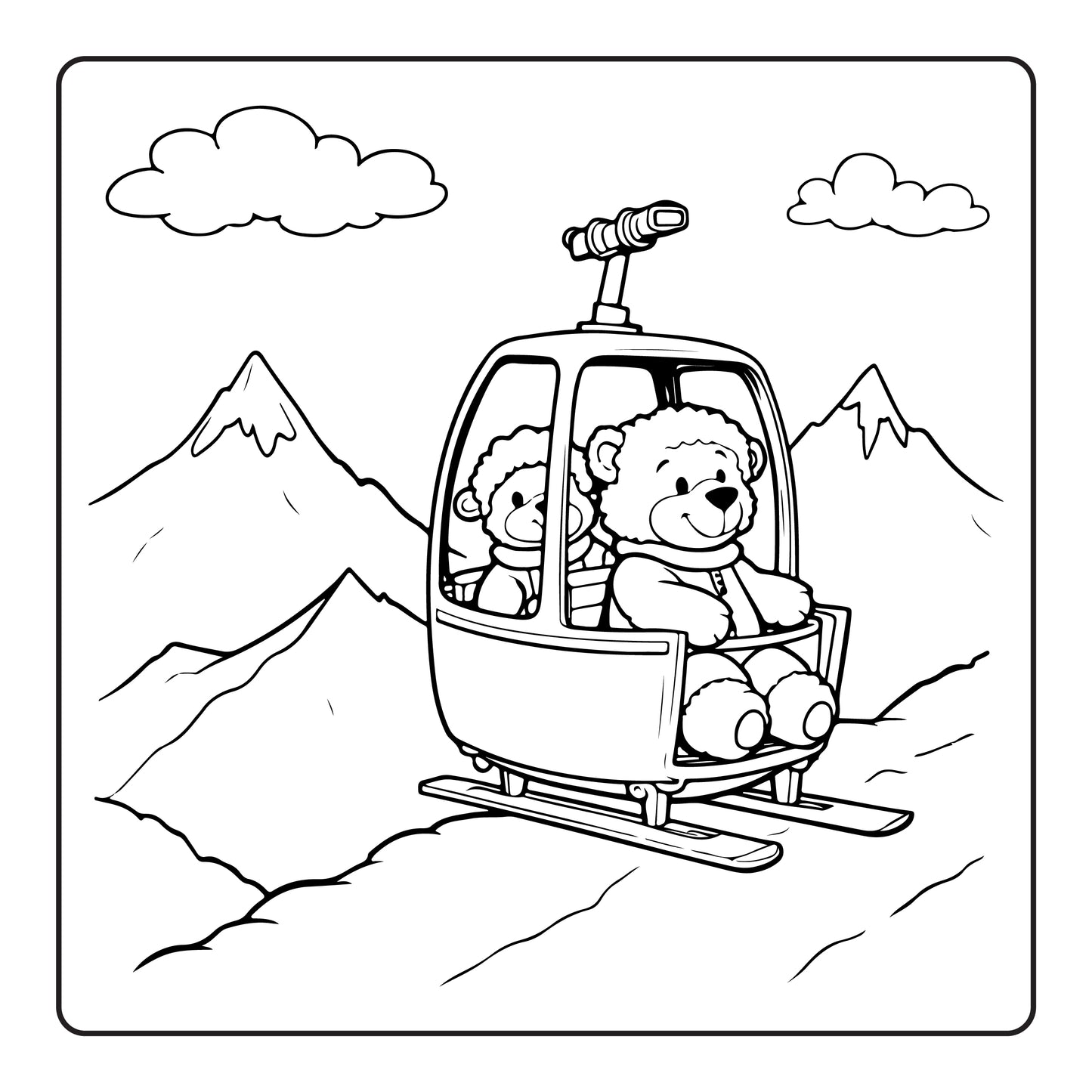 Joyful Little Friends - Printable Coloring Book