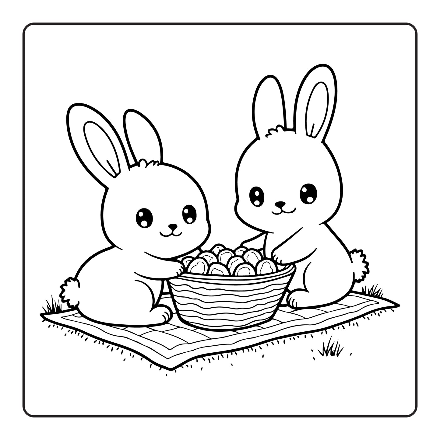 Joyful Little Friends - Printable Coloring Book