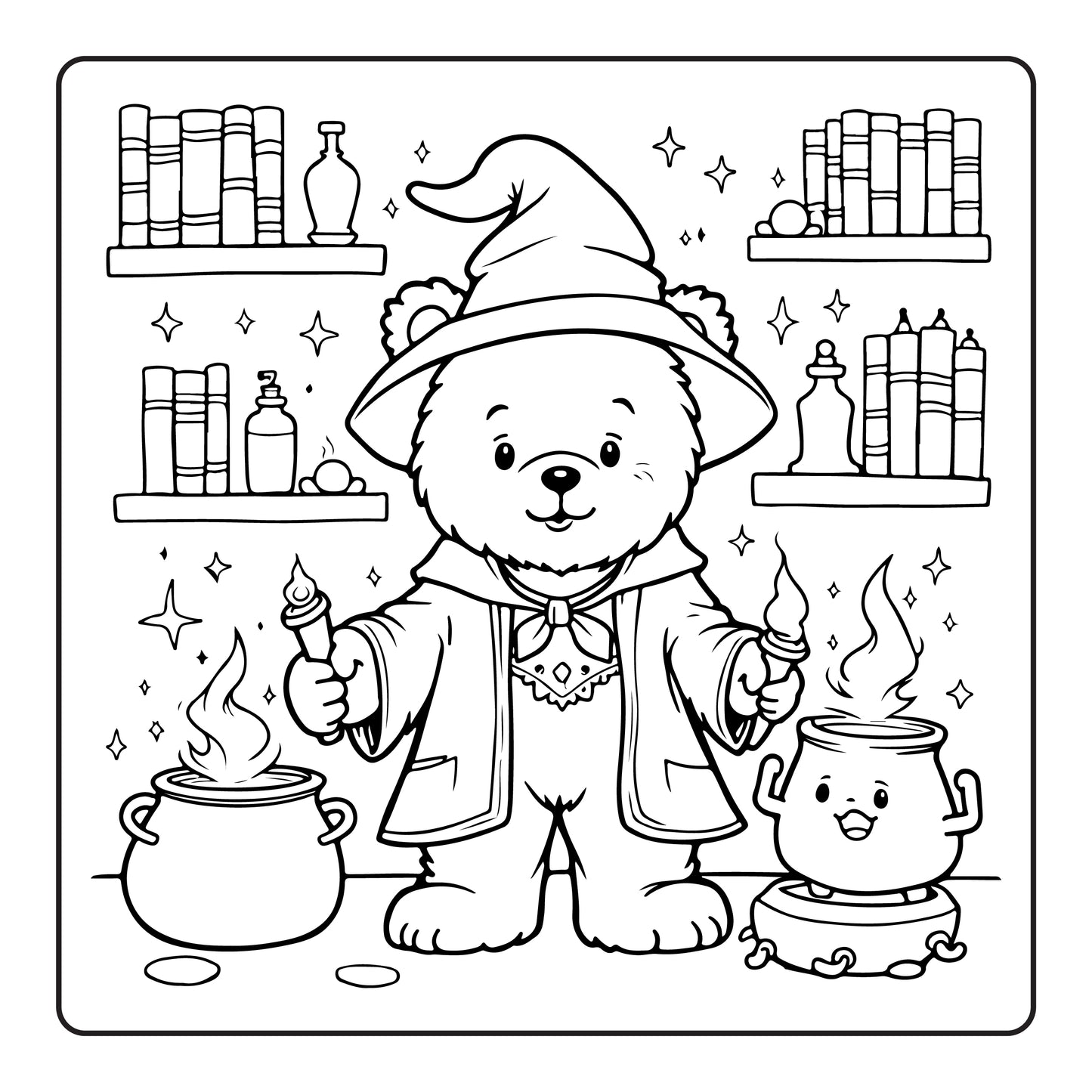 Joyful Little Friends - Printable Coloring Book